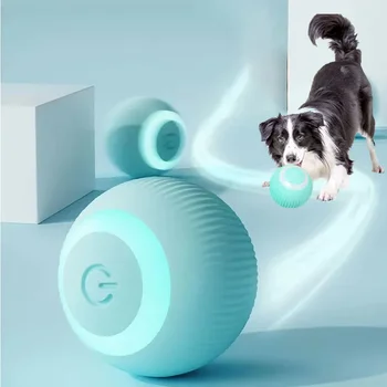  Умные игрушки для собак Электрические игрушки для щенков Игрушки для кошек Маленькие собаки Забавный Авто Катящийся Мяч Самодвижущиеся Игры для щенков Игрушки Аксессуары для домашних животных
