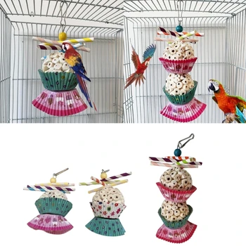  Игрушка для птиц Измельчаемые шарики Sola Cake Попугай Игрушка-фуражировка Натуральная и безопасная для попугаев Conure Морские свинки Кролик