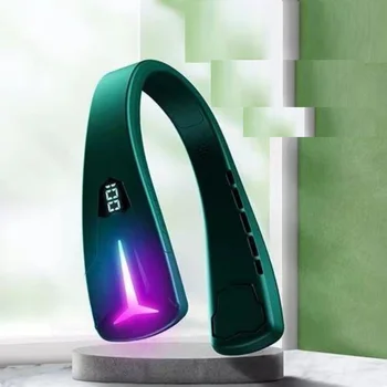 ABS Силиконовый S16 Красочный четырехцветный вентилятор с висячей шеей 2-в-1 с Bluetooth-динамиком Режим легкой музыки Новый патент