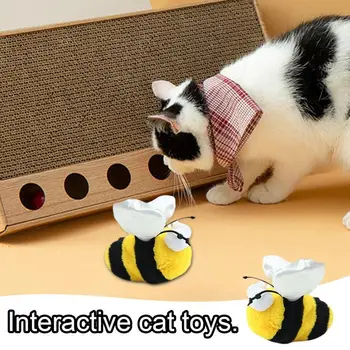  Интерактивные игрушки для кошек для домашнего питомца Компаньон прочная игрушка с тремя режимами Игрушки-лягушки для упражнений кошек Товары для домашних животных