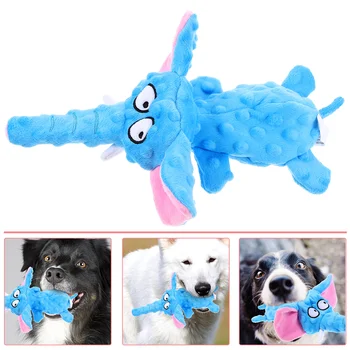 Игрушка для собак Жевательная игрушка Слон в форме собаки Звуковая игрушка Мультфильм Игрушка для домашних животных
