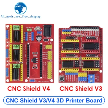 TZT Новый щит с ЧПУ V4 щит V3 Гравировальный станок / 3D-принтер / A4988 Плата расширения драйвера для arduino DIY-комплект