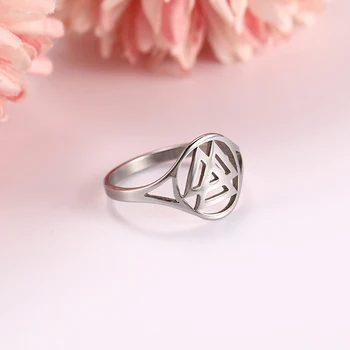 Unift Nordic Valknut Ring Скандинавские кольца из нержавеющей стали для женщин и мужчин Славянский амулет викингов Винтаж Защита Ювелирные изделия Подарок
