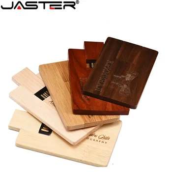 JASTER Деревянная карта USB Флэш-накопитель 128 ГБ Бесплатно Пользовательский логотип Флешка 64 ГБ Портативная карта памяти 32B U Диск реальной емкости 16 ГБ 8 ГБ
