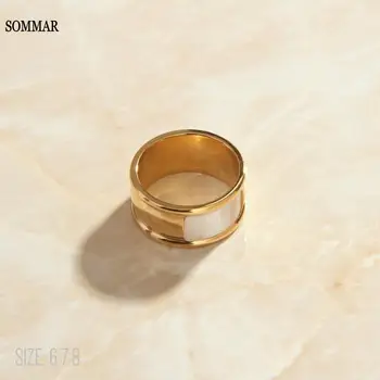 SOMMAR 2023 новый хит Позолоченный размер 6 7 8 Парфюм женские женские кольца кольцо с ракушкой Ювелирные изделия на шее Высококачественные ювелирные изделия
