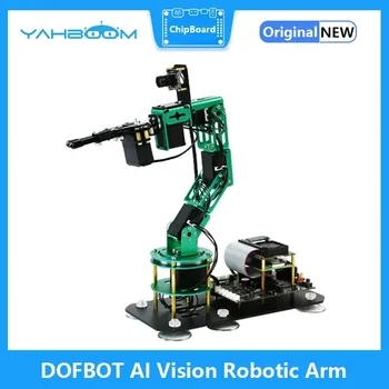 Yahboom DOFBOT AI Vision Robotic Arm witth ROS Программирование на Python для RaspberryPi 4B Набор для сортировки объектов с распознаванием объектов CE ROHS