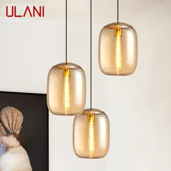  ULANI Современные золотые светодиодные подвесные светильники Промышленный креативный стеклянный дизайн Подвесной светильник для домашней столовой Декор гостиной спальни