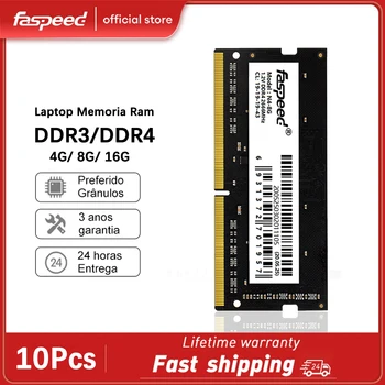 Faspeed Оперативная память DDR4 2666 МГц 8 ГБ 16 ГБ PC4 Memoria Ram DDR3 1600 МГц 4 ГБ PC3 1,2 В БЕЗ ECC SO-DIMM Ноутбук Ноутбук для Intel AMD