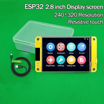ESP32 240 * 320 Интеллектуальный экран дисплея 2,8-дюймовый ЖК-дисплей Arduino LVGL WIFI и Bluetooth Плата для разработки 2,8-дюймовый модуль TFT с сенсорным экраном WROOM