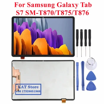 Для Samsung Galaxy Tab S7 SM-T870 T875 T876 ЖК-дисплей Сенсорный дигитайзер Полная сборка Запасная часть