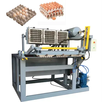  Китай Полностью автоматическая формовочная машина для изготовления бумажных лотков для яиц 4x4 Производитель высокоскоростного оборудования для формования бумажных ящиков для яиц Стоимость
