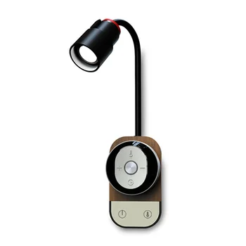  светодиодный настенный светильник для чтения с дистанционным управлением с сенсорной регулировкой яркости USB зарядка настольная лампа ночник для спальни прикроватная черная