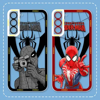 Marvel Heros Spider Man Чехол для телефона Samsung Galaxy S23 S22 S21 S20 FE S11 S10 Note 20 10 Ultra Plus Pro Lite A04 A04E Чехол