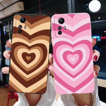 Для Redmi Note 12S 4G Чехол 2023 Мода Love Heart Силиконовый TPU Soft Coque для Xiaomi Redmi Note 12S 12 S Note12S 4G Чехол