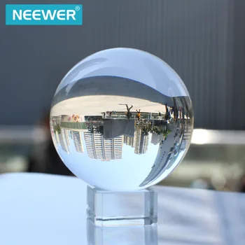 Neewer 80 мм / 3 дюйма прозрачный хрустальный шар с бесплатной хрустальной подставкой для фэн-шуй / гадания или украшения свадьбы / дома / офиса