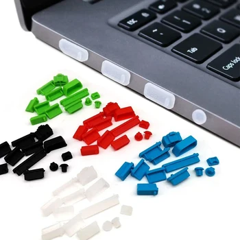 Универсальная силиконовая заглушка для ноутбука с защитой от пыли Ноутбук Тип C USB VGA Заглушка для пыли Компьютерный интерфейс Водонепроницаемая крышка