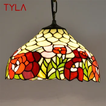 TYLA Tiffany Подвесной светильник Современные светодиодные красочные светильники Декоративные для домашней столовой