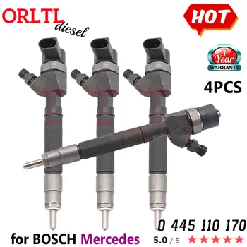 ORLTL NEW 0 445 110 170 Оригинальная топливная форсунка 0445110170 A6120700387 для Mercedes Benz 4шт