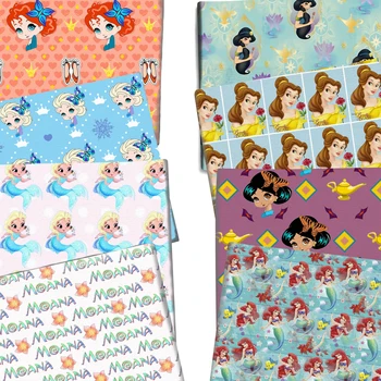 Disney Princess 50 * 145 см Полиэстер Хлопок / Чистый хлопок / Купальник Ткань для ткани Шитье Стеганые ткани Рукоделие DIY Одежда