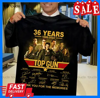 Топ Ган 36 лет 1986 2022Спасибо за воспоминания Фирменная футболка унисекс Красные рубашки Xs-5Xl Унисекс Уличная одежда Gd Хип-хоп