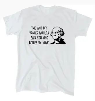 Мужская футболка Джорджа Вашингтона и его друзей - Политика - Подарок