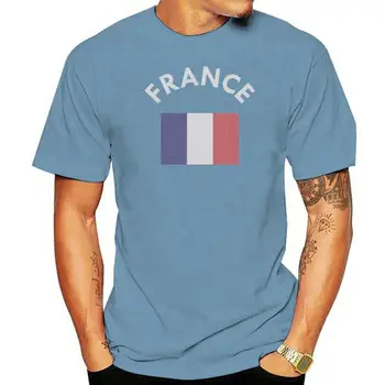 2022 Летняя мода Горячий флаг Франции Republique Française Французская страна Мужская футболка Футболка