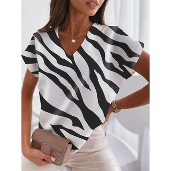 Женские модные футболки, летние топы с коротким рукавом, футболки, 3d геометрическая графика, дамы, большая уличная одежда y2k