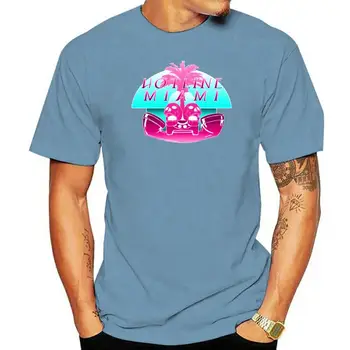 Hotline Miami Indie Game футболка персонализированная 100% хлопок размер S-3xl Unique Милая мода Весна Осень тонкая рубашка