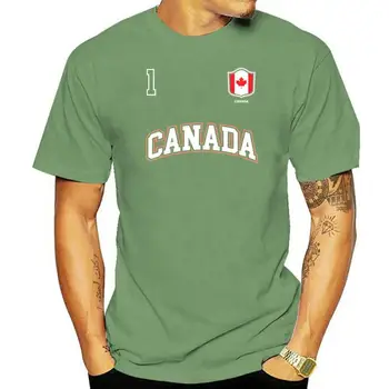 2022 Летняя мода Канада Рубашка номер 1 Канадская команда Спортивные хоккейные футболки Футболка